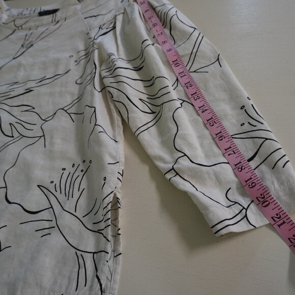 Banana Republic Linen Blend 3/4 Sleeve Blouse - Picture 7 of 9